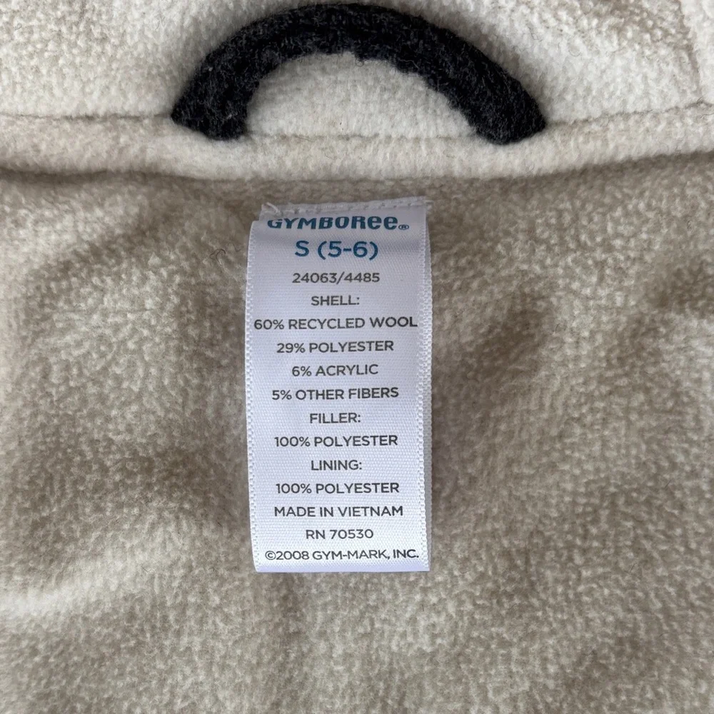 Gymboree Gray Kids Wool Blend Coat. Unisex. ‎ Sz 5/6